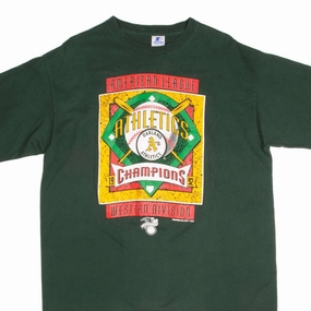 Casual Layer Wool combination VINTAGE MLB OAKLAND ATHLETICS TEE SHIRT 1992 SIZE XL MADE IN USA