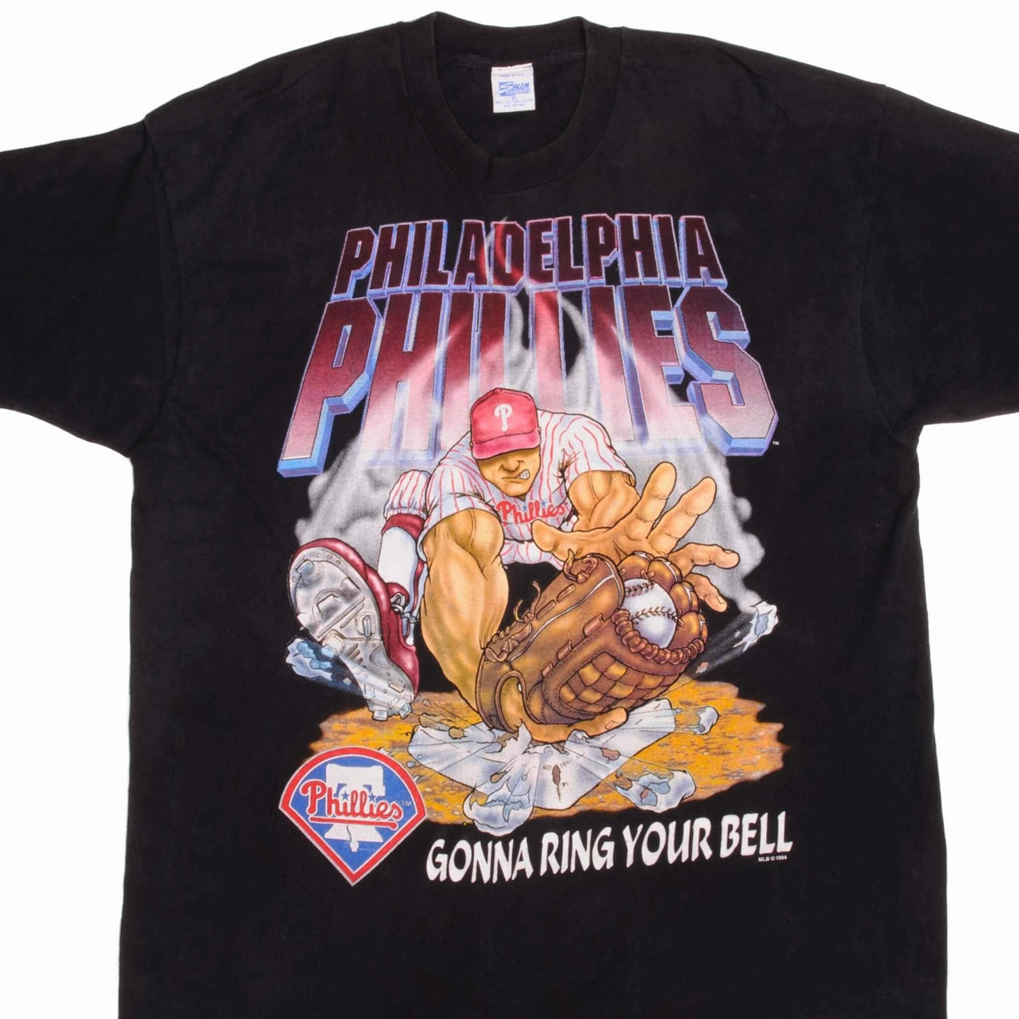Soft Breathable VINTAGE MLB PHILADELPHIA PHILLIES TEE SHIRT 1994 SIZE XL MADE IN USA