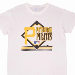 VINTAGE MLB PITTSBURGH PIRATES 1990 TEE SHIRT SIZE LARGE MADE IN USA Chilly Comfort Anti Pill Surface