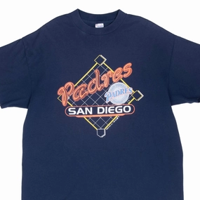 VINTAGE MLB SAN DIEGO PADRES 1990 TEE SHIRT LARGE MADE IN USA Lightweight Shirt