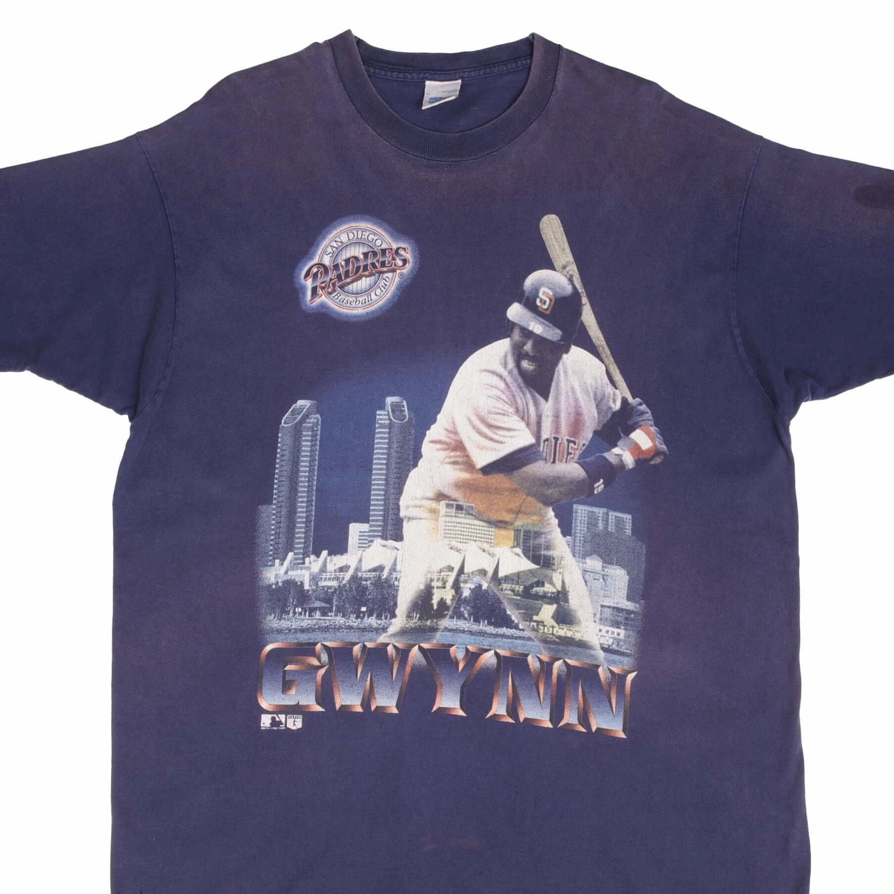 Ultra Soft Texture VINTAGE MLB SAN DIEGO PADRES TONY GWYNN 1995 TEE SHIRT SIZE XL MADE IN USA