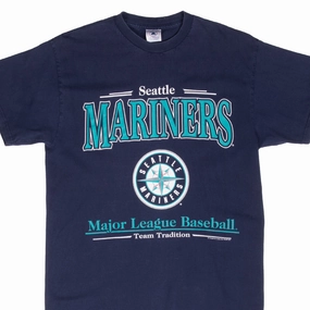 VINTAGE MLB SEATTLE MARINERS 2001 TEE SHIRT MEDIUM short sleeved Sleek And Stylish