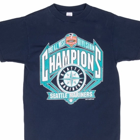 Quick Dry Fit VINTAGE MLB SEATTLE MARINERS CHAMPIONS 1997 TEE SHIRT MEDIUM