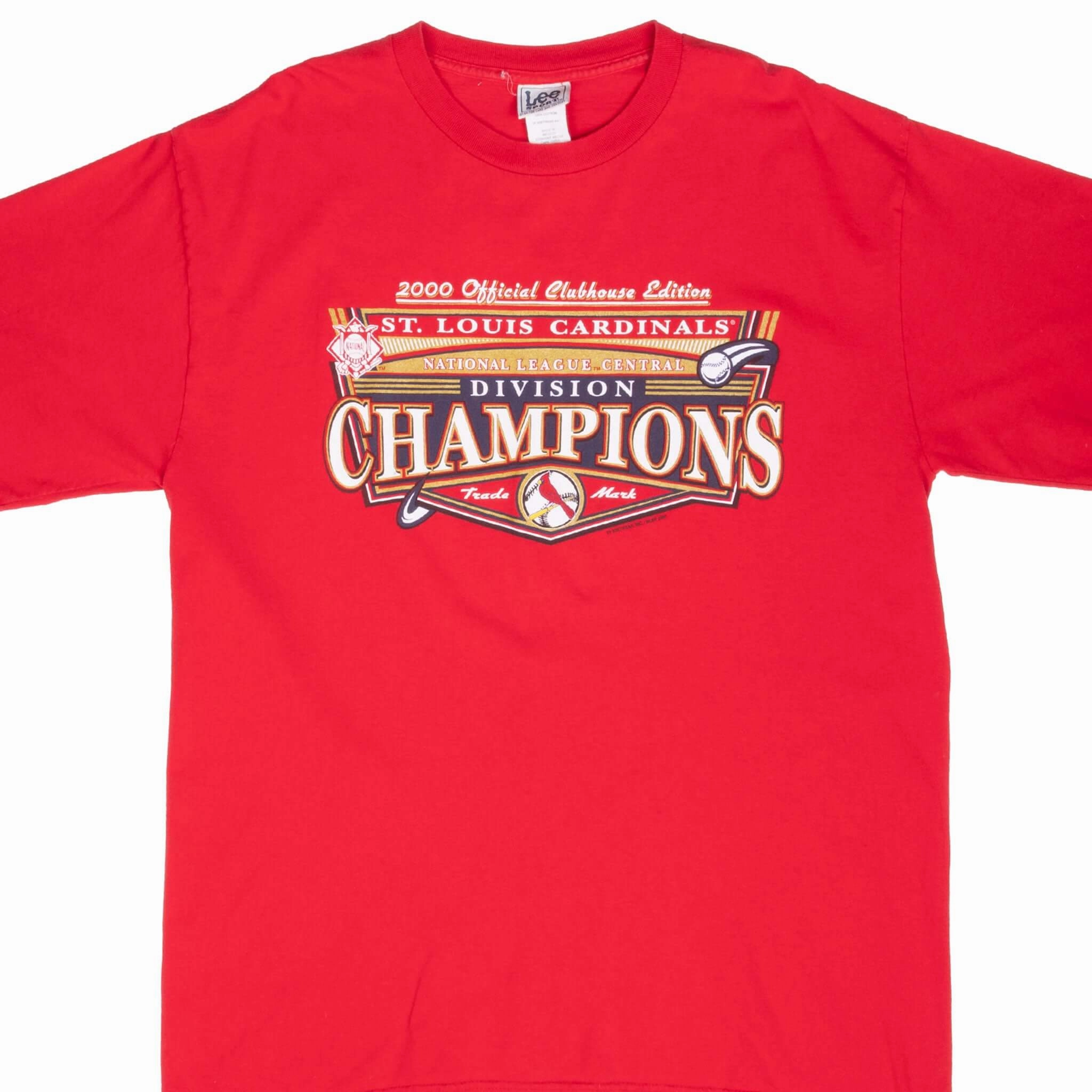 Comfortable apparel VINTAGE MLB ST LOUIS CARDINALS CHAMPIONS 2000 TEE SHIRT XL