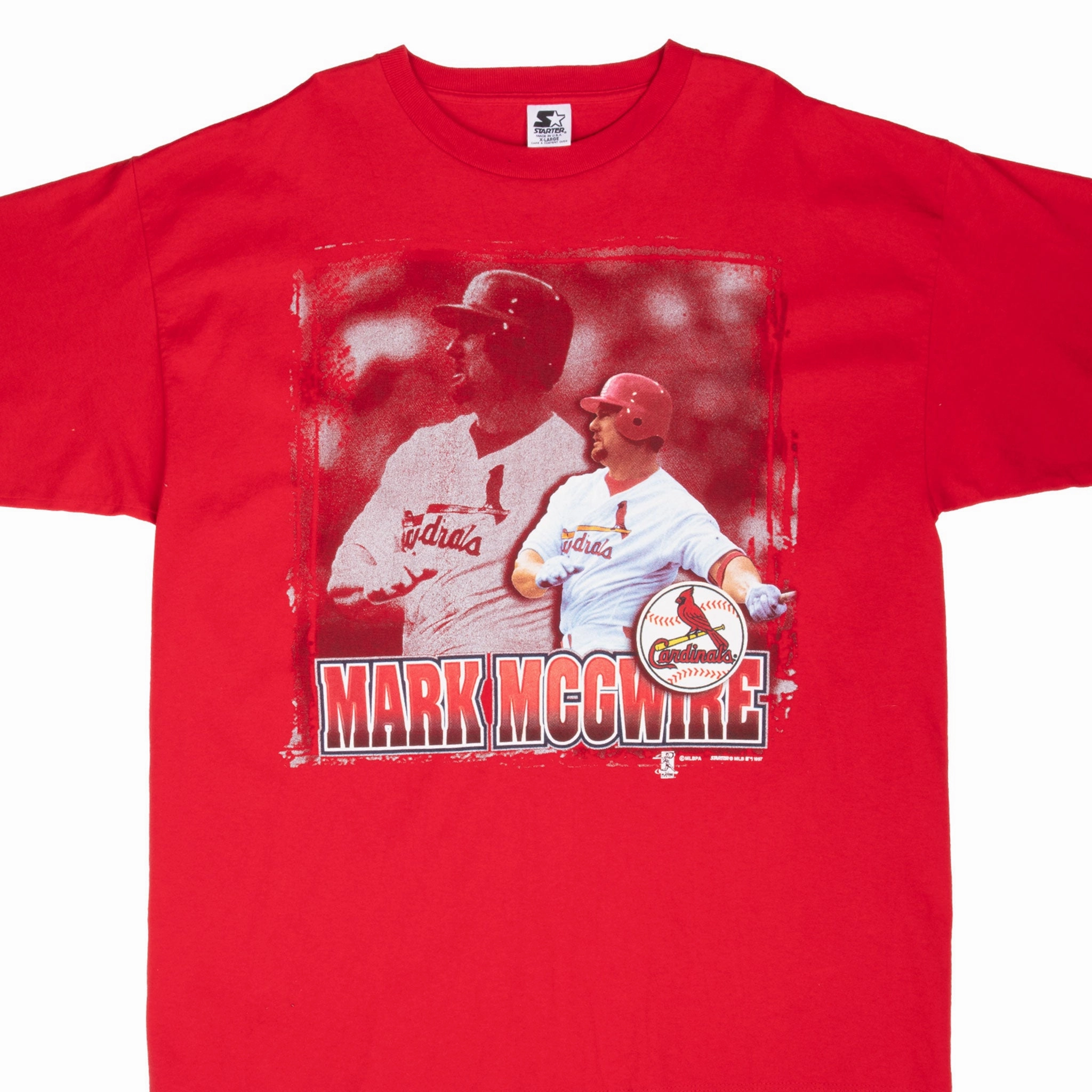 Office Casual FunctionalPockets VINTAGE MLB ST LOUIS CARDINALS MARK MCGWIRE 1997 STARTER TEE SHIRT LARGE MADE IN USA