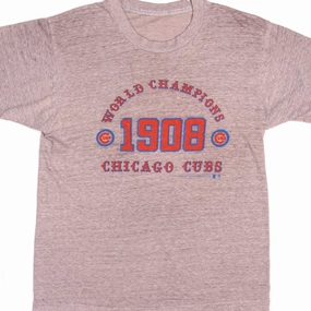 Sporty Layer Look AllDay Comfort VINTAGE MLB WORLD CHAMPIONS CHICAGO CUBS TEE SHIRT 1988 SIZE MEDIUM MADE IN USA