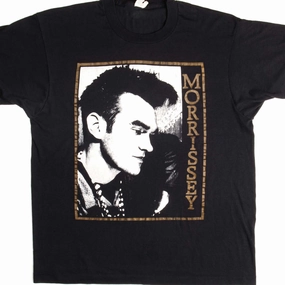 ReinforcedHems Smart Wear VINTAGE MORRISSEY THE SMITHS TEE SHIRT 1980s SIZE LARGE MADE IN USA