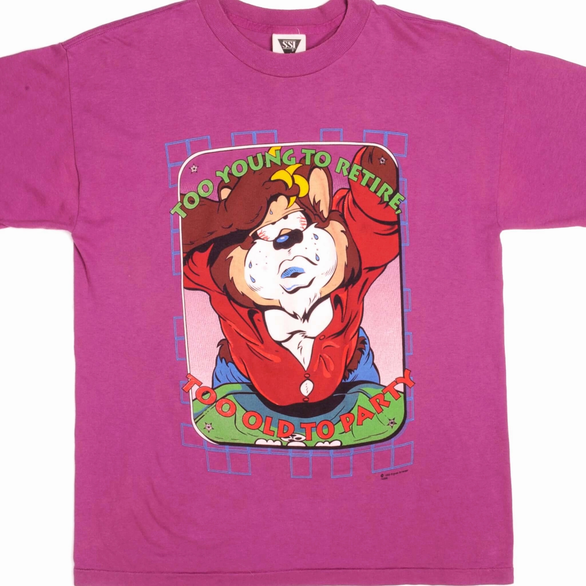 Weekend Ready VINTAGE MR BEAR SIGNAL ARTWEAR TEE SHIRT 1993 SIZE MEDIUM