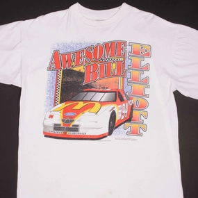 VINTAGE NASCAR BILL ELIOTT MCDONALD'S TEE SHIRT 1996 SIZE XL Fashion-Forward Look Washable