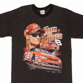 Modern Outfit Weekend Fashion VINTAGE NASCAR DALE EARNHARDT BORN TO RACE 1990S TEE SHIRT SIZE LARGE