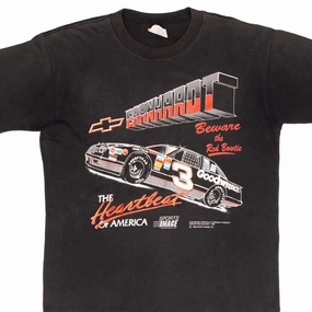 VINTAGE NASCAR DALE EARNHARDT CHEVROLET 1989 TEE SHIRT SIZE LARGE MADE IN USA Holiday Outfit