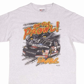 VINTAGE NASCAR DALE EARNHARDT ON THE PROWL 1990S TEE SHIRT SIZE XL Long sleeved warmth