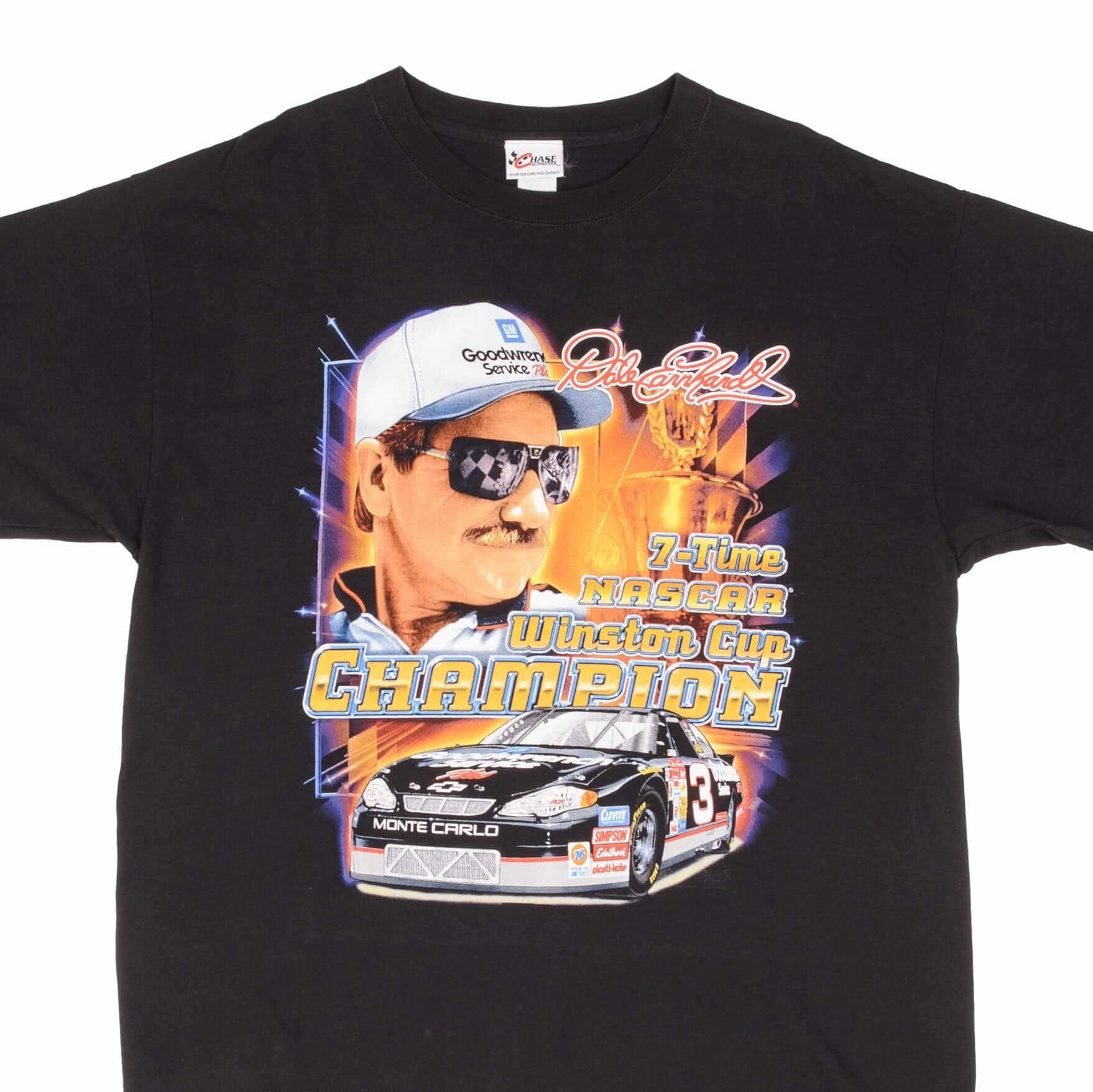 VINTAGE NASCAR DALE EARNHARDT WINSTON CHAMPION 2000S TEE SHIRT SIZE XL Formal Elegance Sleek Design