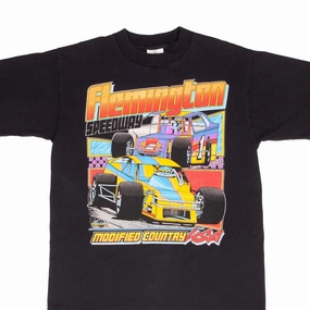 Chill Comfort VINTAGE NASCAR FLEMINGTON SPEEDWAY 1996 TEE SHIRT SIZE LARGE MADE IN USA