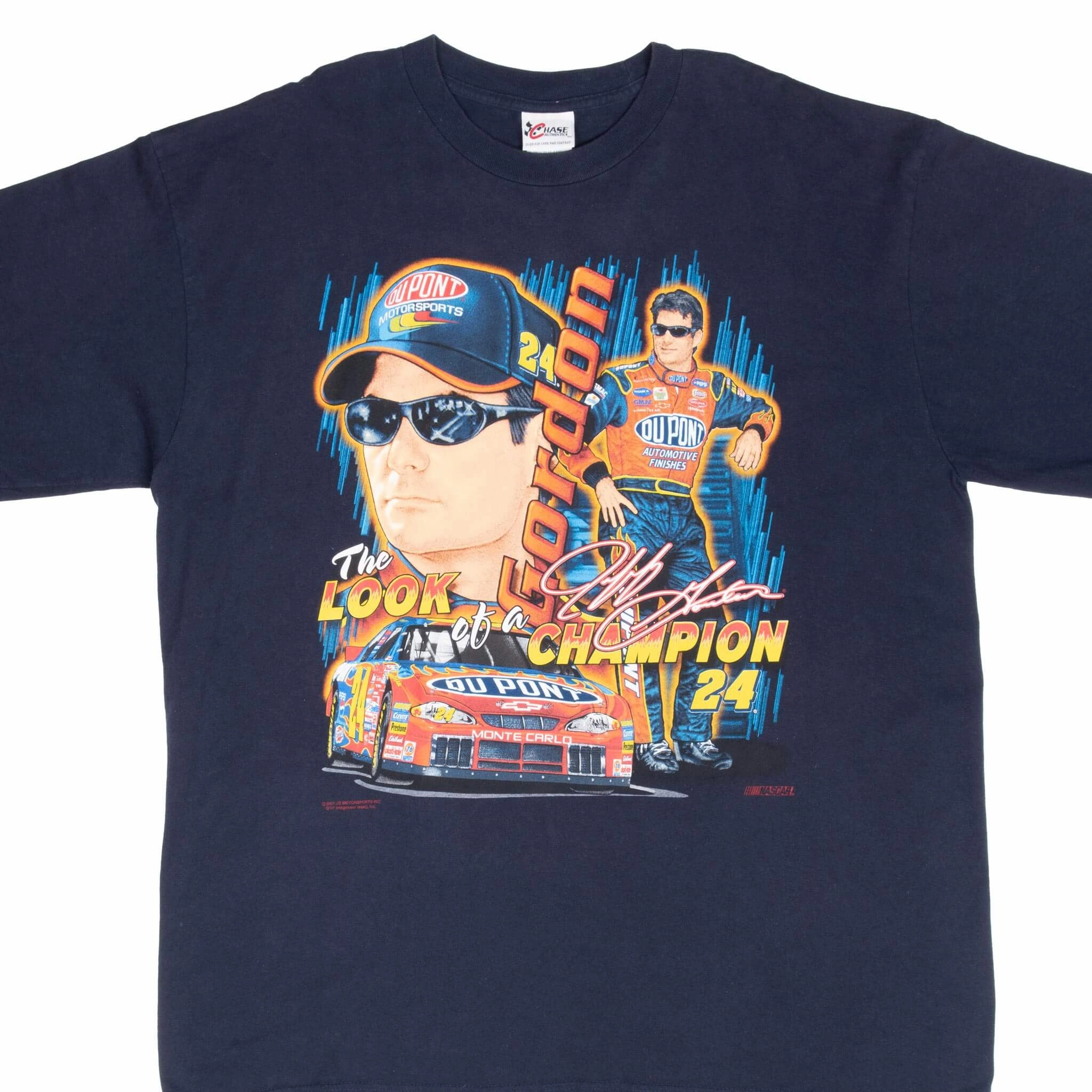 VINTAGE NASCAR JEFF GORDON DUPONT 2001 TEE SHIRT 2XL Comfortable And Versatile