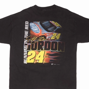 VINTAGE NASCAR JEFF GORDON DUPONT TEE SHIRT 2002 SIZE XL Slim Waist