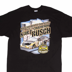 Trendy Look Summer Casual VINTAGE NASCAR KURT BUSH NEXTEL CUP SERIES CHAMPION 2004 TEE SHIRT SIZE 3XL