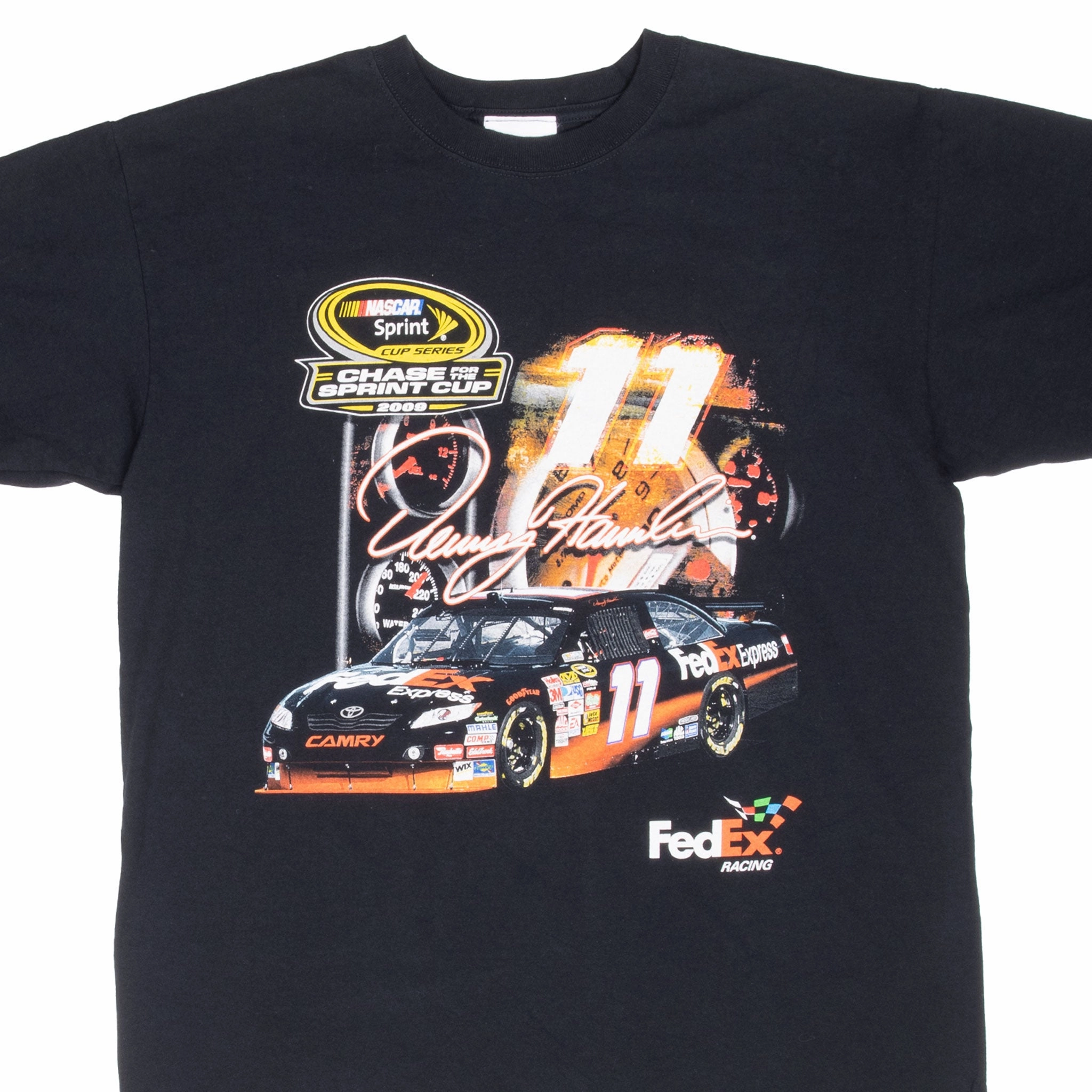 Cozy and Soft VINTAGE NASCAR RACING DENNY HAMLIN 2008 TEE SHIRT LARGE