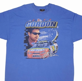 VINTAGE NASCAR RACING JEFF GORDON DUPONT TEE SHIRT 2000 SIZE 2XL Matte Look