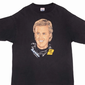 VINTAGE NASCAR RUSTY WALLACE #2 1990S TEE SHIRT SIZE XL MADE IN USA Simple yet stylish Comfy Casual