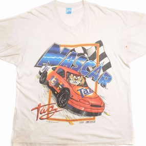 Casual Active VINTAGE NASCAR TAZ TEE SHIRT 1995 SIZE 2XL MADE IN USA