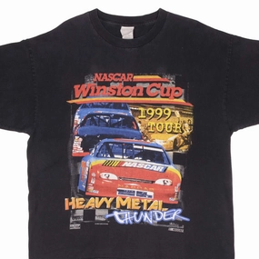 Soft & Smooth VINTAGE NASCAR WINSTON CUP 1999 TOUR HEAVY METAL THUNDER TEE SHIRT 2XL MADE USA