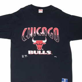 VINTAGE NBA CHICAGO BULLS 1990S TEE SHIRT XL MADE IN USA NonIrritatingTags Workout Gear