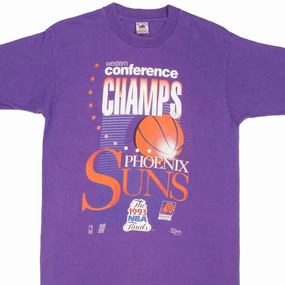 Basic Piece Cozy Stretch VINTAGE NBA FINALS PHOENIX SUNS 1993 TEE SHIRT SIZE MEDIUM MADE IN USA