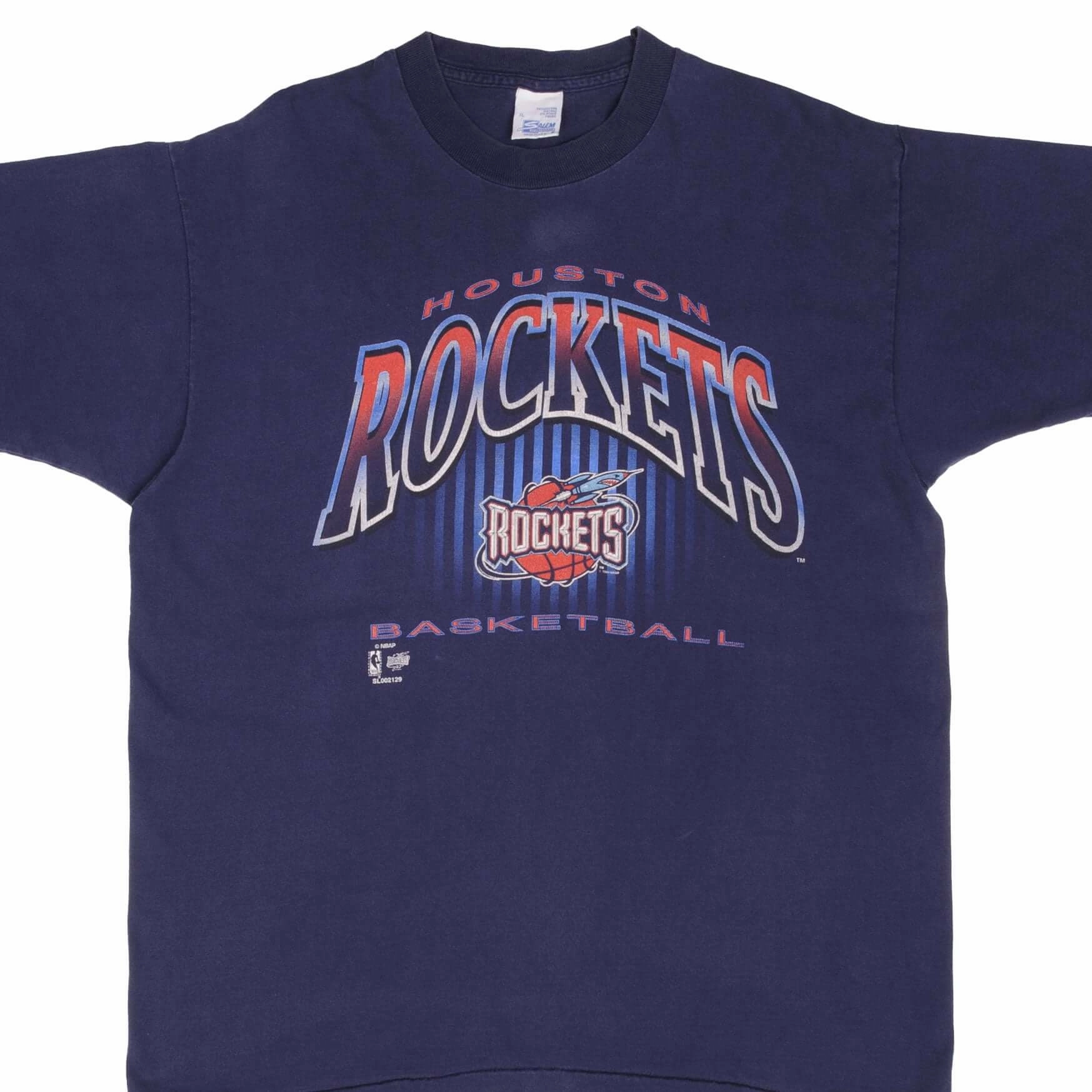 Durable Wear SeamFreeShoulders VINTAGE NBA HOUSTON ROCKETS TEE SHIRT 1994 SIZE XL MADE IN USA