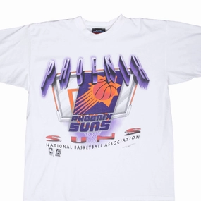 Quick Dry Fit Light Comfort VINTAGE NBA PHOENIX SUNS 1990S WHITE TEE SHIRT XL