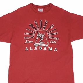 VINTAGE NCAA ALABAMA CRIMSON TIDE 1990S TEE SHIRT SIZE XL MADE IN USA MoistureWickingFabric Weekend Outfit