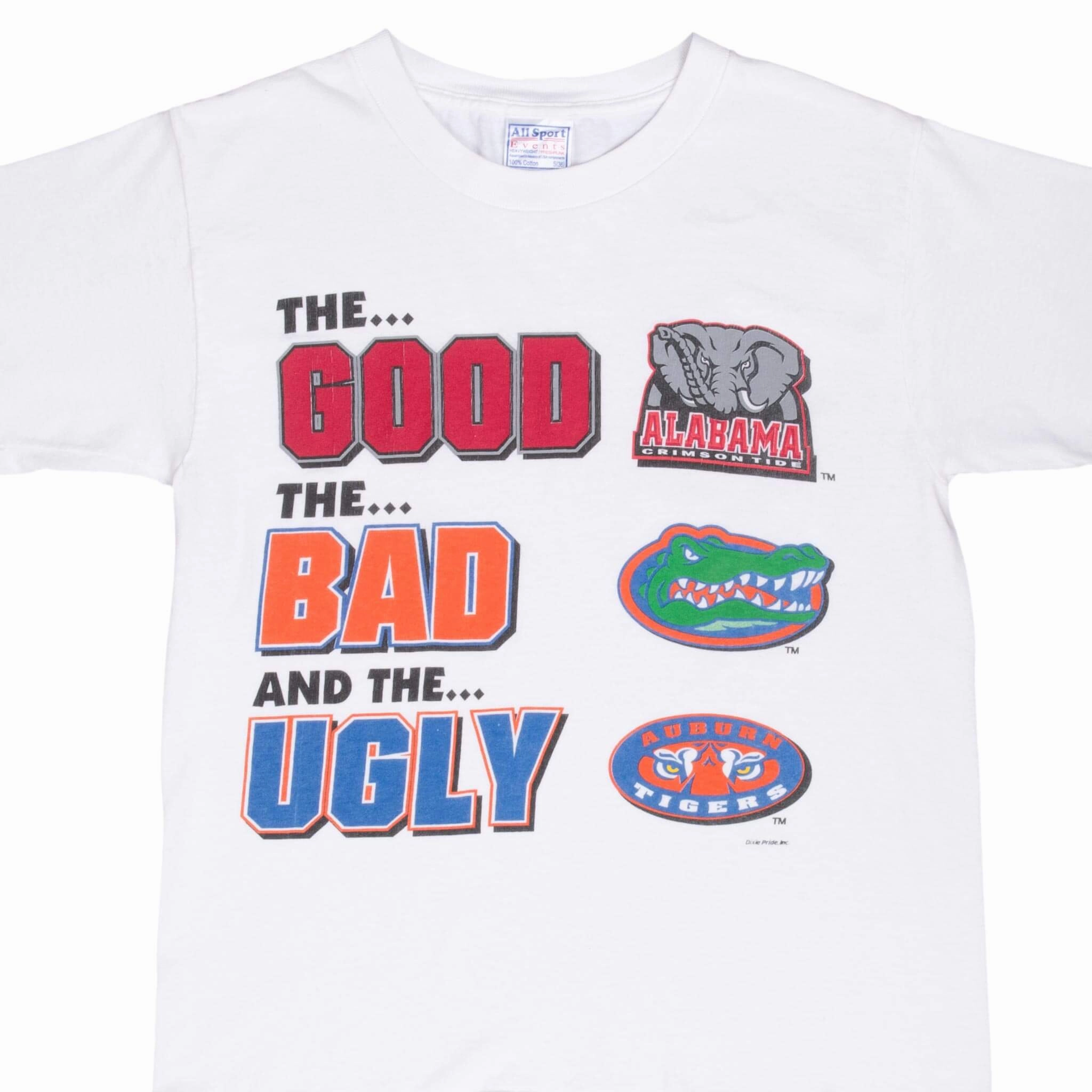 VINTAGE NCAA CRIMSON TIDE GATORS TIGERS 1990S TEE SHIRT SMALL Soft Touch