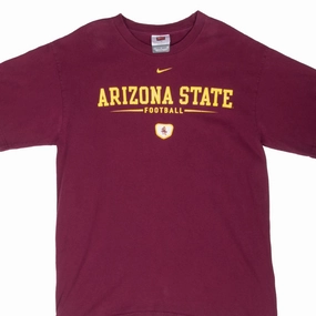 VINTAGE NCAA NIKE ARIZONA STATE FOOTBALL 2000S TEE SHIRT MEDIUM Sports Outfit Subtle Logo Placement