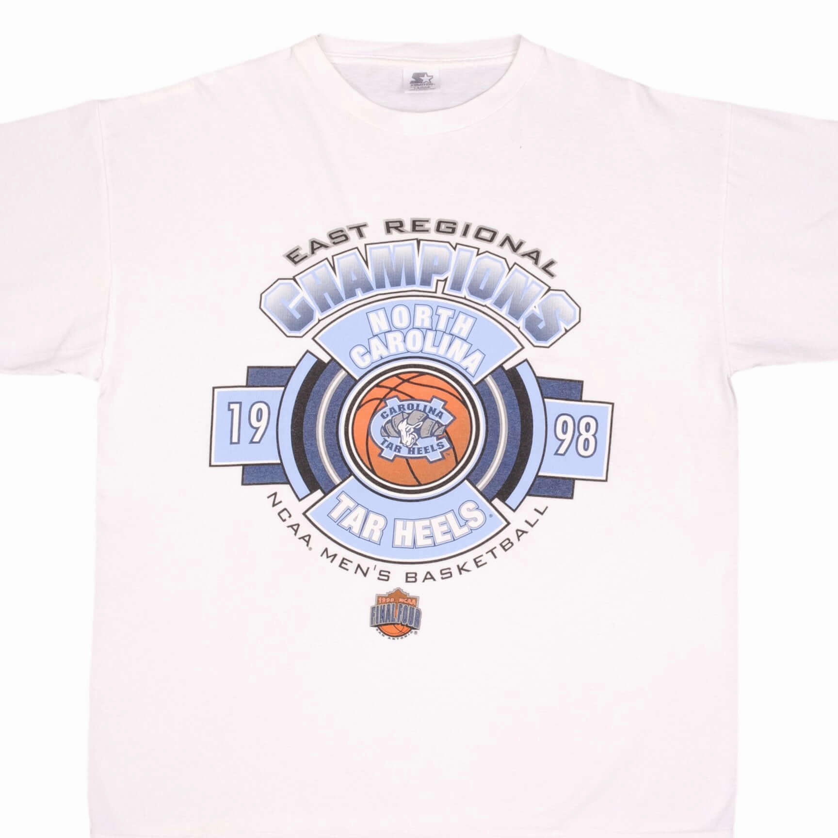 VINTAGE NCAA UNC NORTH CAROLINA TAR HEELS BASKETBALL CHAMPS 1998 TEE SHIRT LARGE Essential Look