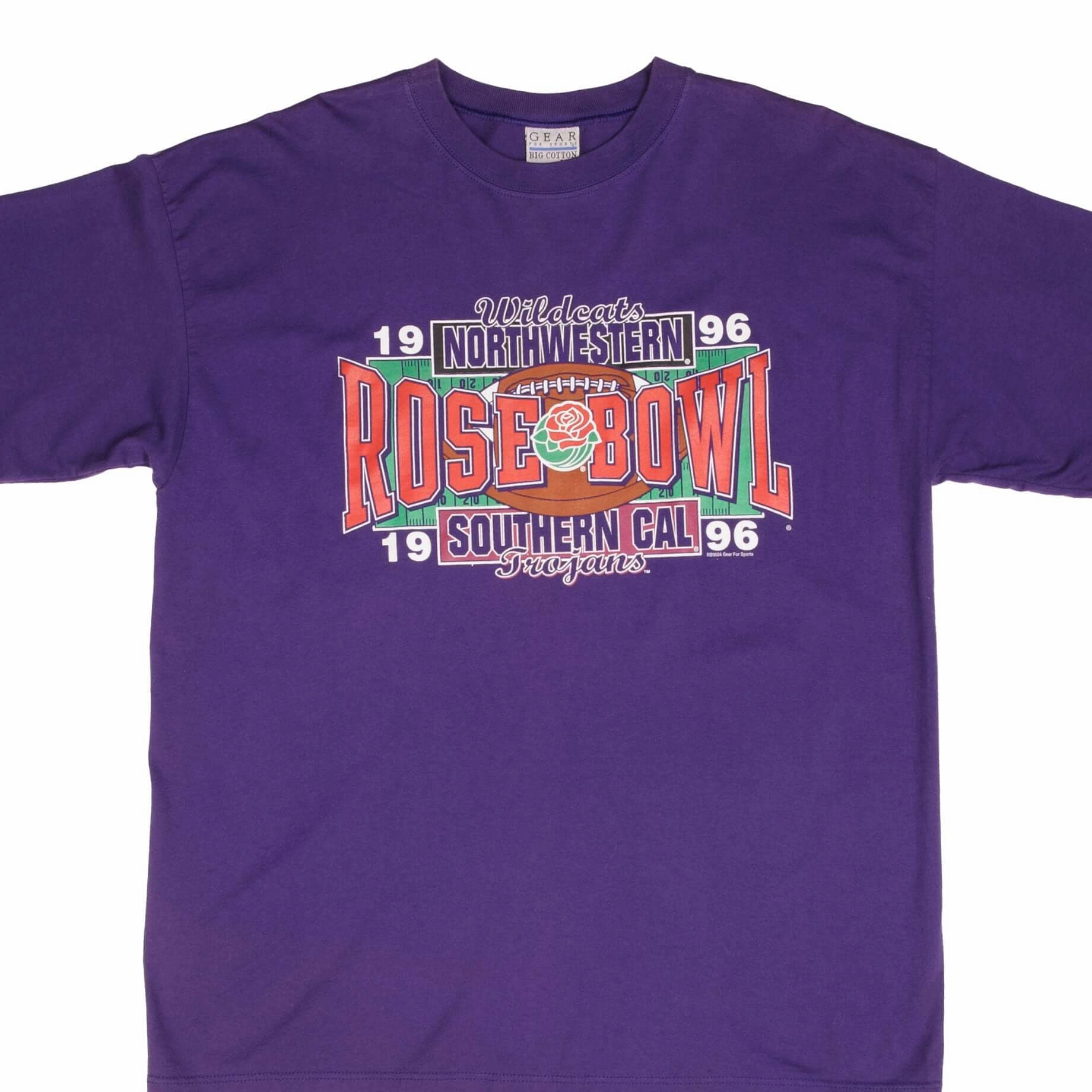 VINTAGE NCAA USC TROJANS VS NORTHWESTERN WILDCATS TEE SHIRT 1996 XL MADE IN USA Antibacterial Treatment Comfy Performance Wear