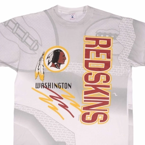 Job Interview Breathable wear VINTAGE NFL ALL OVER PRINT WASHINGTON REDSKINS 1995 TEE SHIRT XL MADE IN USA