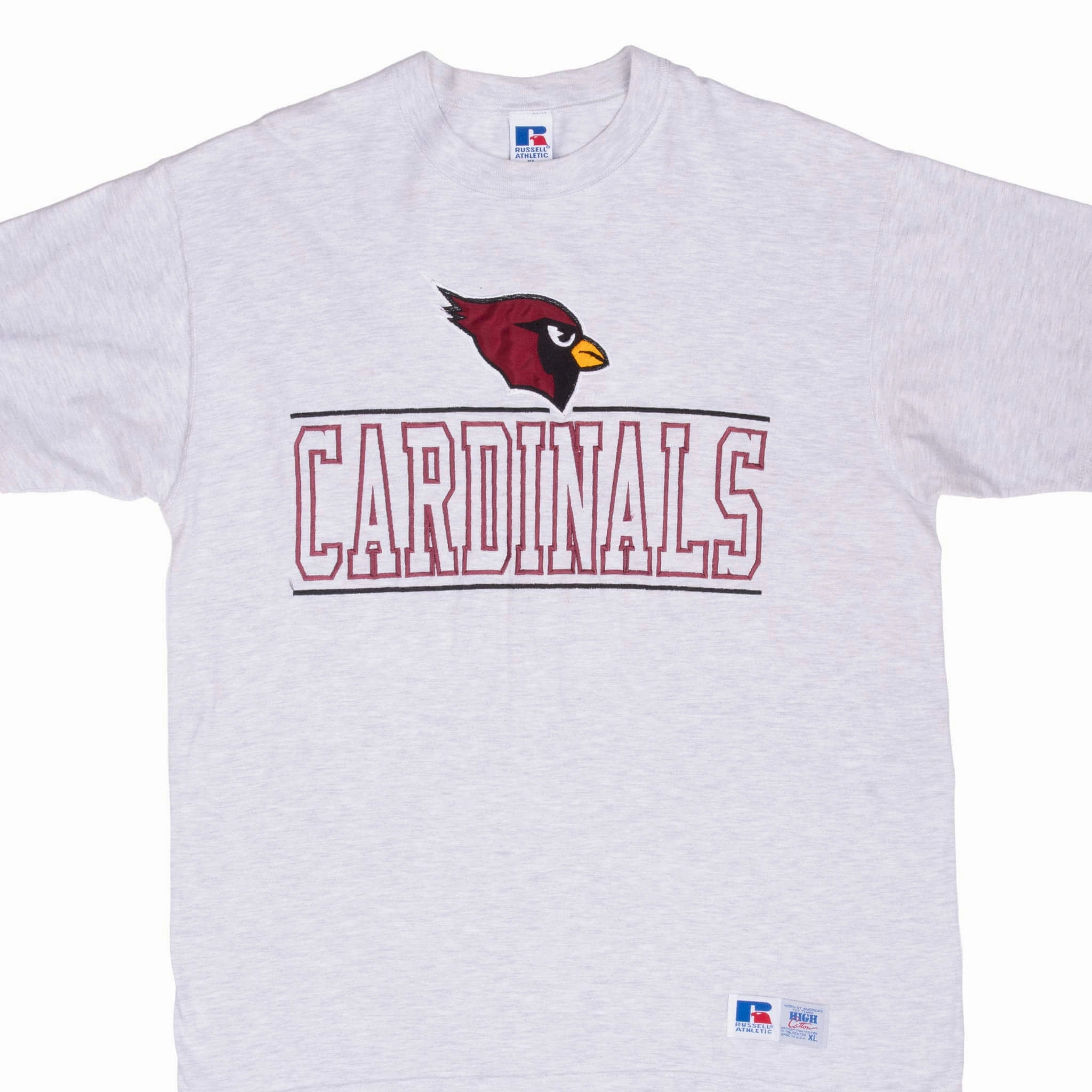 Relaxed Comfort Wear VINTAGE NFL ARIZONA CARDINALS 1990S GREY TEE SHIRT LARGE MADE IN USA