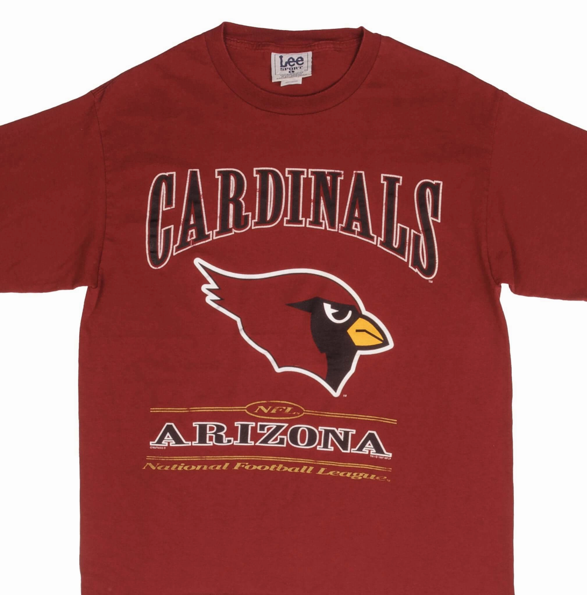 VINTAGE NFL ARIZONA CARDINALS 1997 RED TEE SHIRT SIZE LARGE Urban Streetwear