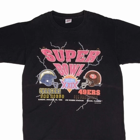 Modern Design VINTAGE NFL CHARGERS VS 49ERS SUPER BOWL TEE SHIRT 1995 SIZE XL MADE IN USA