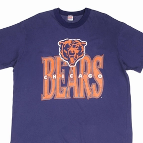 VINTAGE NFL CHICAGO BEARS 1990S TEE SHIRT SIZE 2XL MADE IN USA Soft Fabric Vibrant Prints