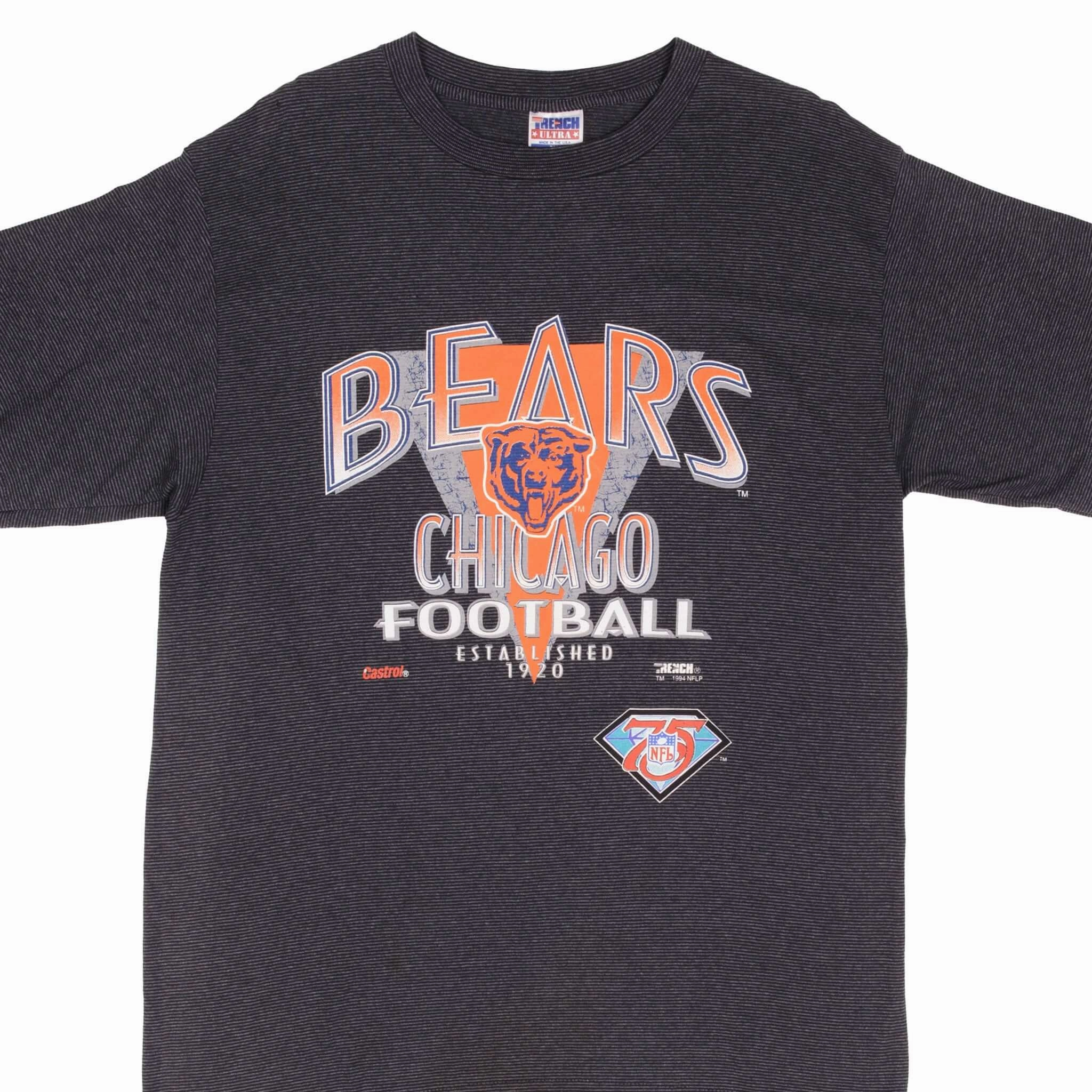 polo neck Adult Wear VINTAGE NFL CHICAGO BEARS 1994 TEE SHIRT SIZE LARGE MADE IN USA