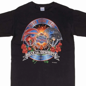 Practical Wear VINTAGE NFL COWBOYS VS BILLS SUPER BOWL XXVII 1993 TEE SHIRT LARGE MADE IN USA