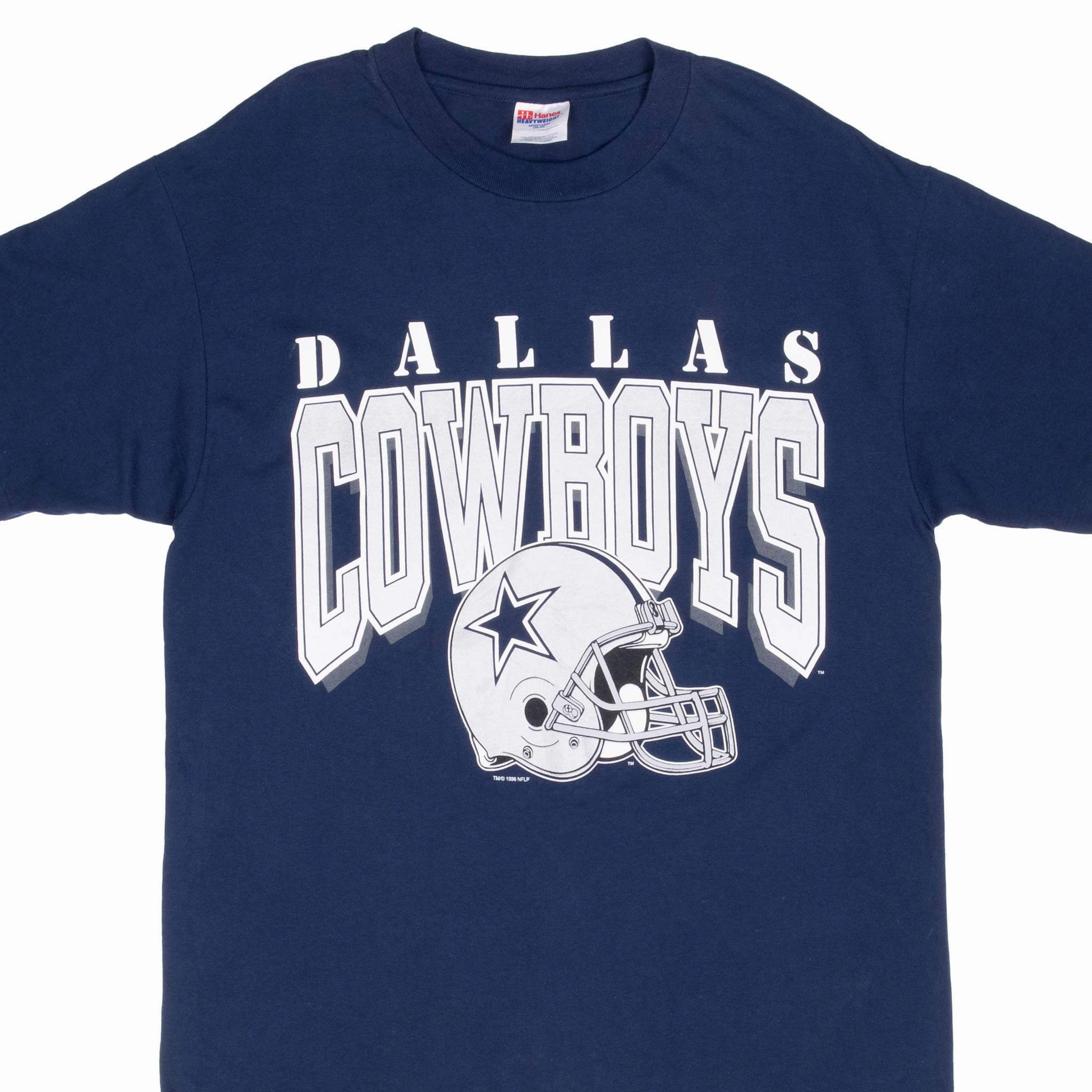 VINTAGE NFL DALLAS COWBOYS 1996 BLUE TEE SHIRT LARGE Multi Purpose Wear Premium Comfort