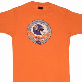 VINTAGE NFL DENVER BRONCOS ANNIVERSARY 1984 TEE SHIRT SIZE MEDIUM MADE IN USA Simple and Relaxed