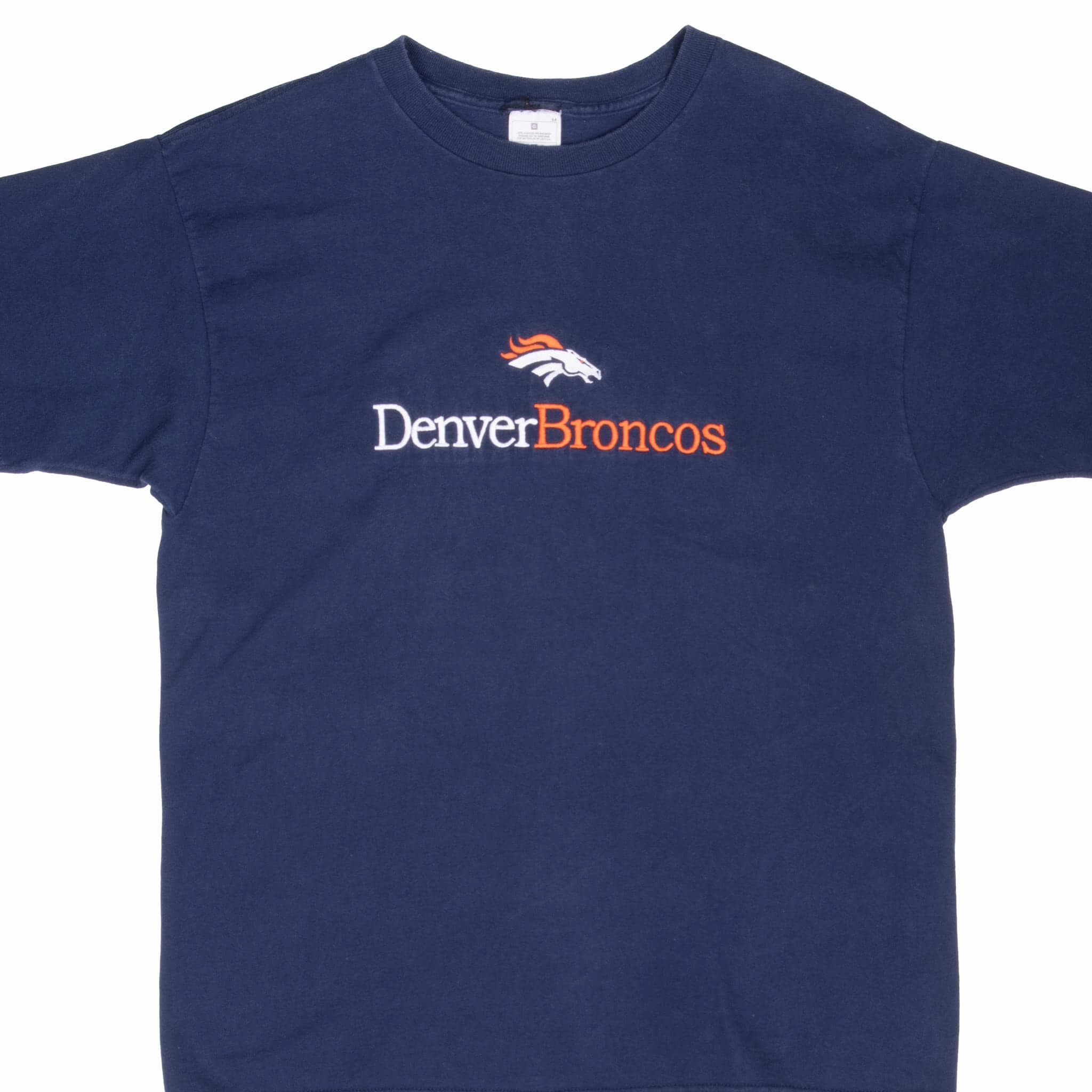 VINTAGE NFL DENVER BRONCOS EMBROIDERED 1990S TEE SHIRT MEDIUM Sporty Comfort brandable