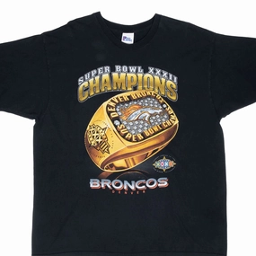 Timeless Must-Have VINTAGE NFL DENVER BRONCOS SUPERBOWL XXXII CHAMPS 1998 TEE SHIRT 2XL MADE USA