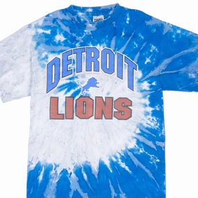 VINTAGE NFL DETROIT LIONS TIE DYE TEE SHIRT 1990S MEDIUM Soft Design