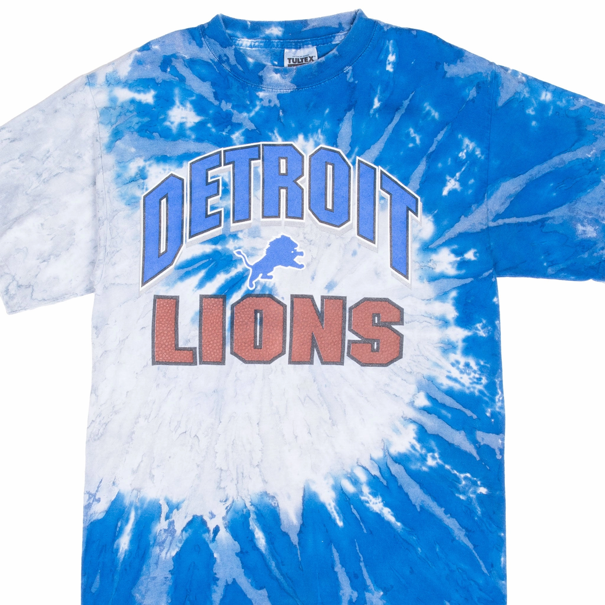VINTAGE NFL DETROIT LIONS TIE DYE TEE SHIRT 1990S MEDIUM Soft Design