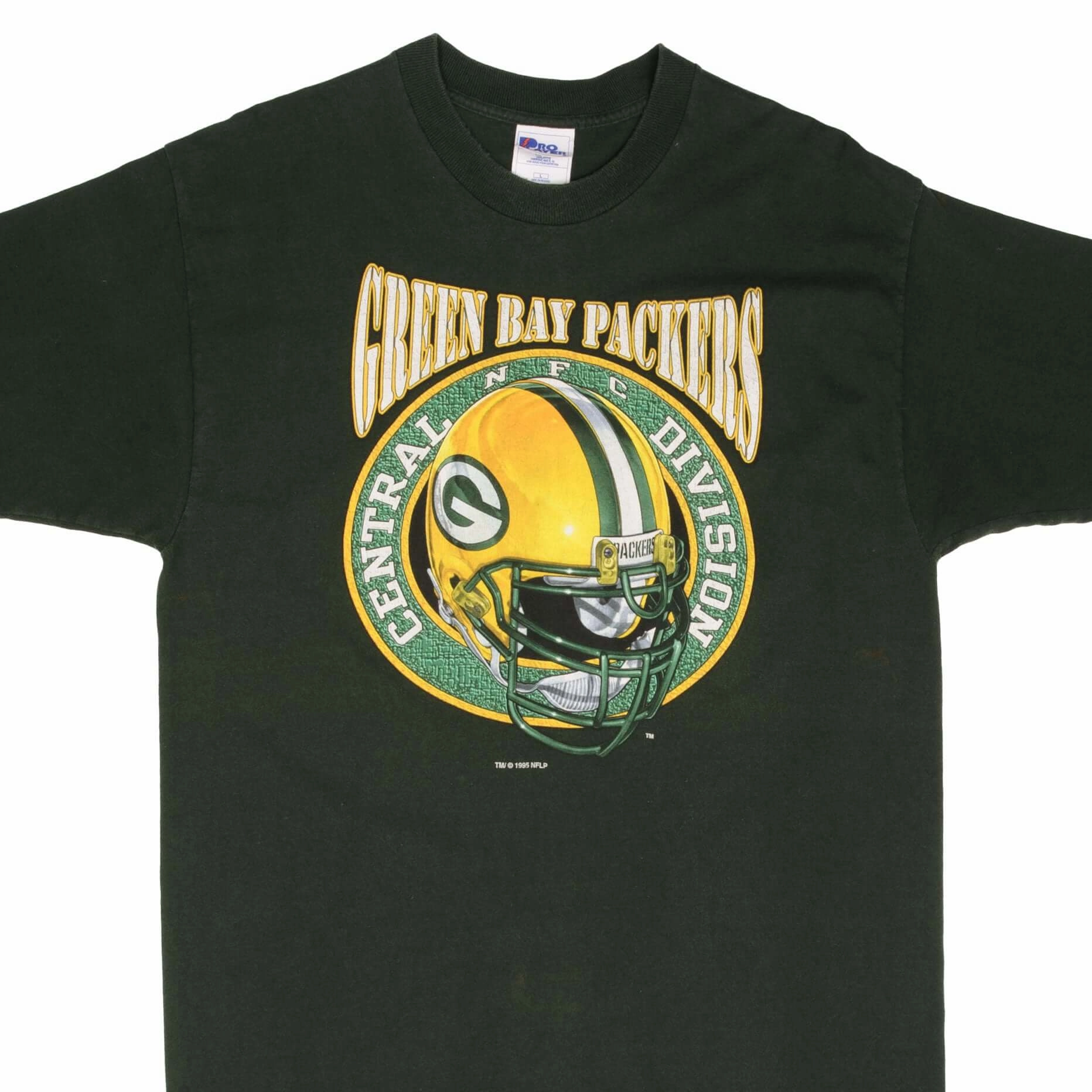 VINTAGE NFL GREEN BAY PACKERS 1995 TEE SHIRT SIZE LARGE MADE IN USA Layer-Friendly Fashion Ready