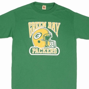 VINTAGE NFL GREEN BAY PACKERS TEE SHIRT 1980S LARGE MADE USA Cool Weather Wear